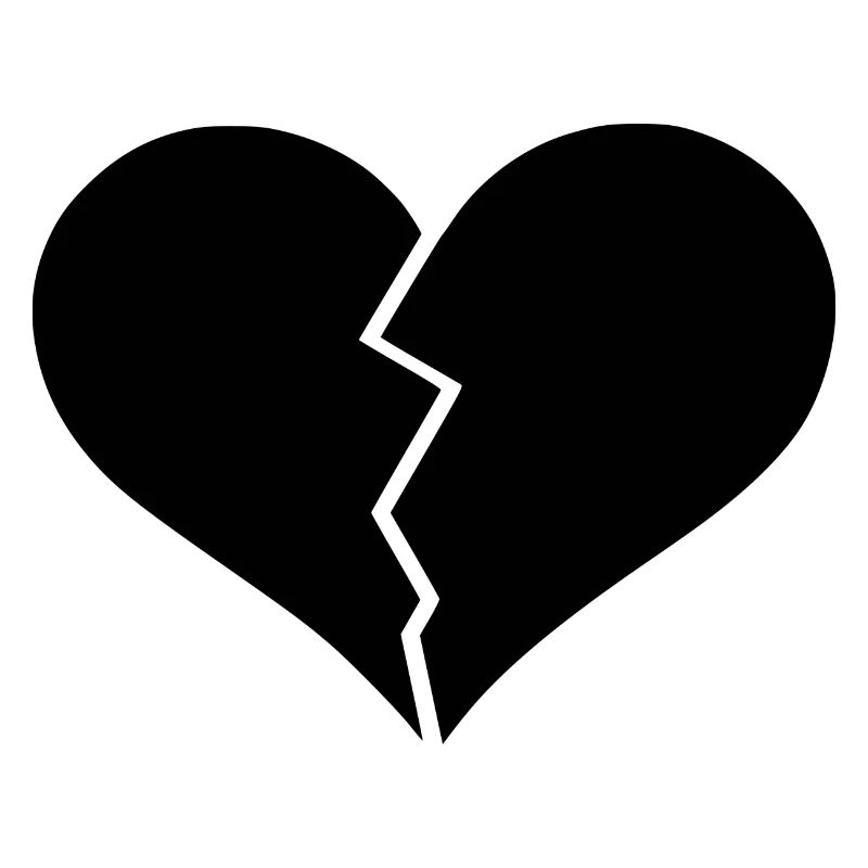 Heart broken design broken heart
