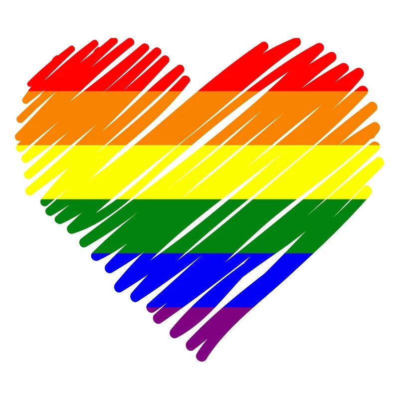 Regenbogen Pride Herz