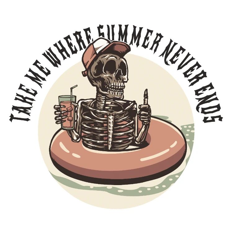 Take Me Where Summer Never Ends – Skeleton Humor