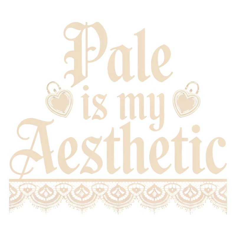 Pale Aesthetic Lace Typography