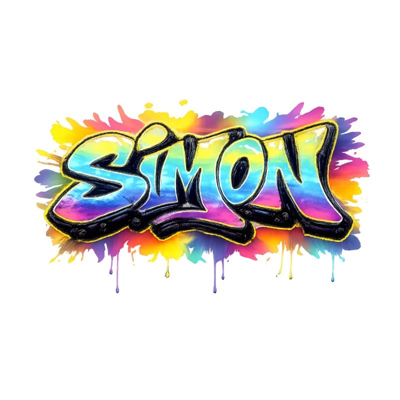 Graffiti SIMON Name Gift Ideal Printable
