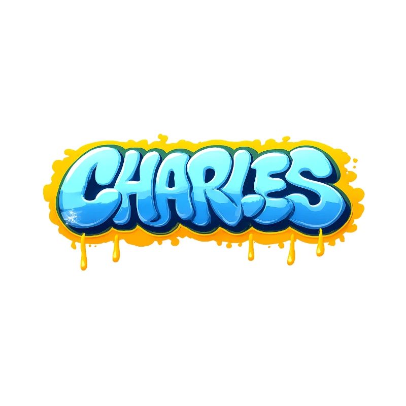 Graffiti CHARLES Name Gift Ideal Printable s