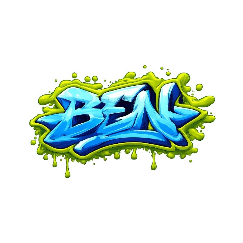 Graffiti BEN Name Gift Ideal Printable on t-