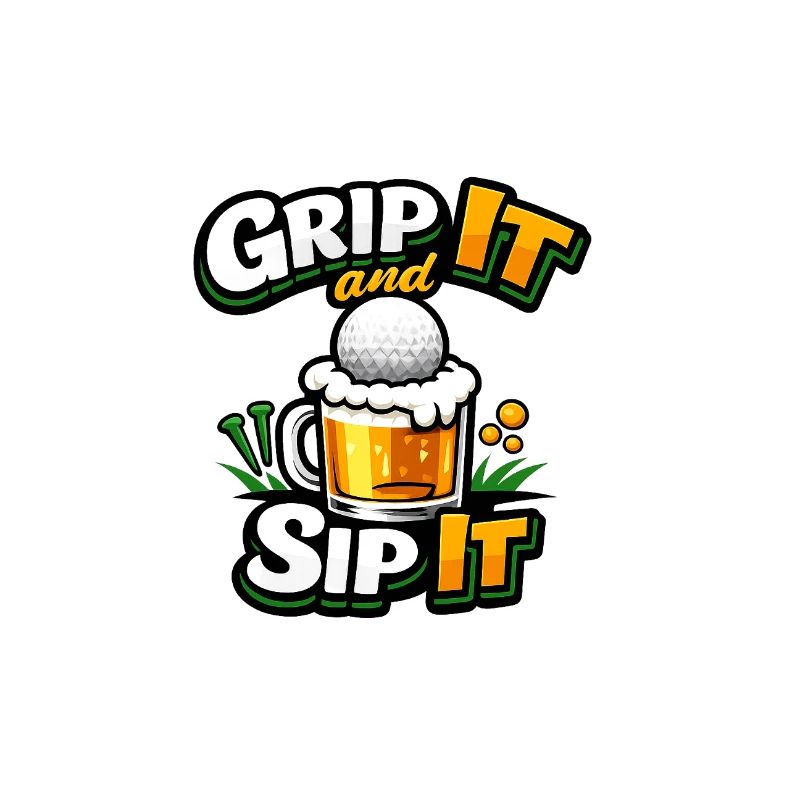 Grip It and Sip It Golf Beer