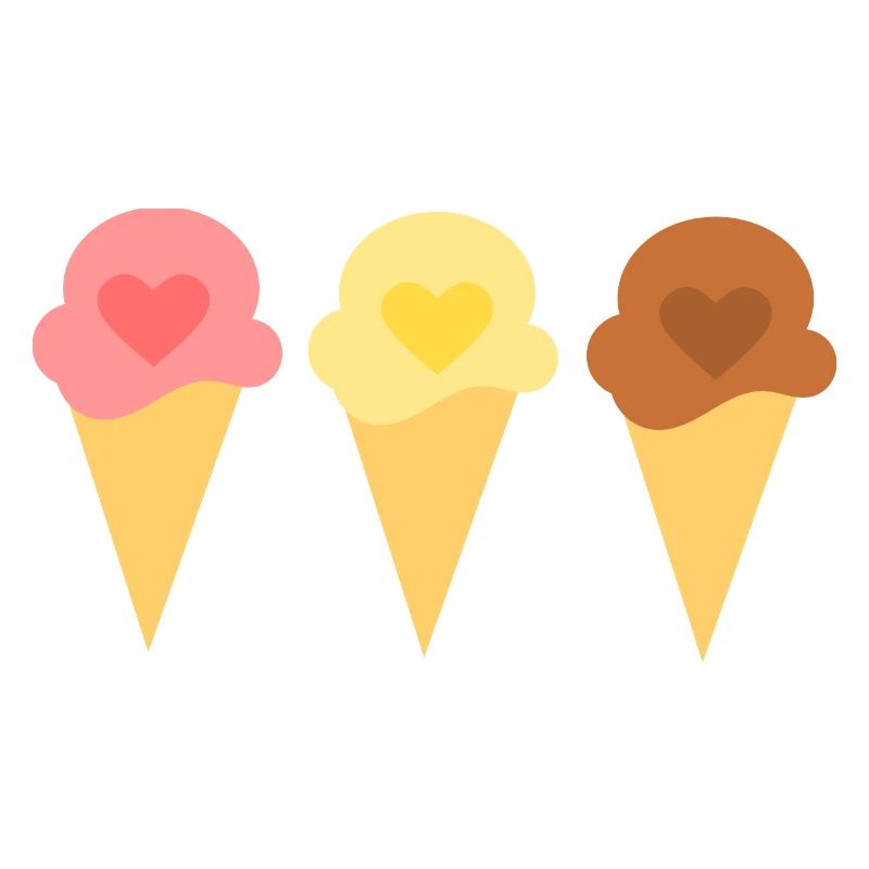 Eis Herz Eiscreme Erdbeereis Eisdiele Geschenk