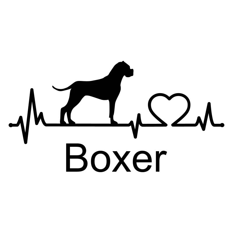 Boxer Hund Herzschlag Hundebesitzer Geschenkidee