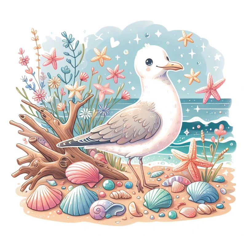 Seagull Beach Shells Maritime Coast