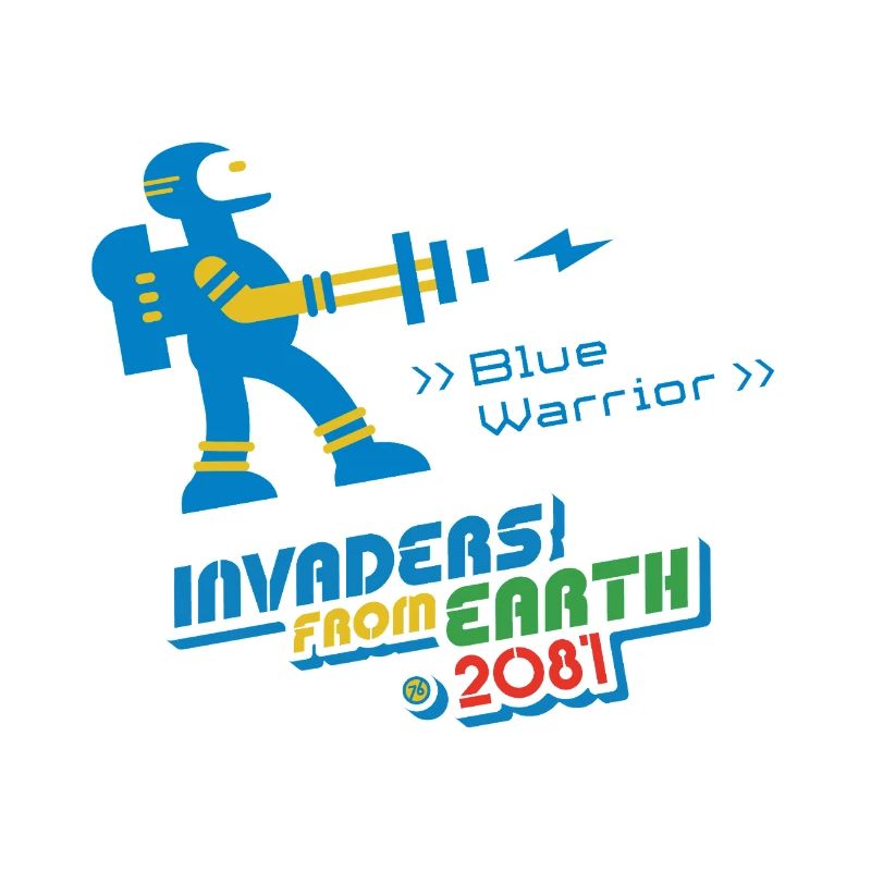 Invaders From Earth 2081 BLUE WARRIOR
