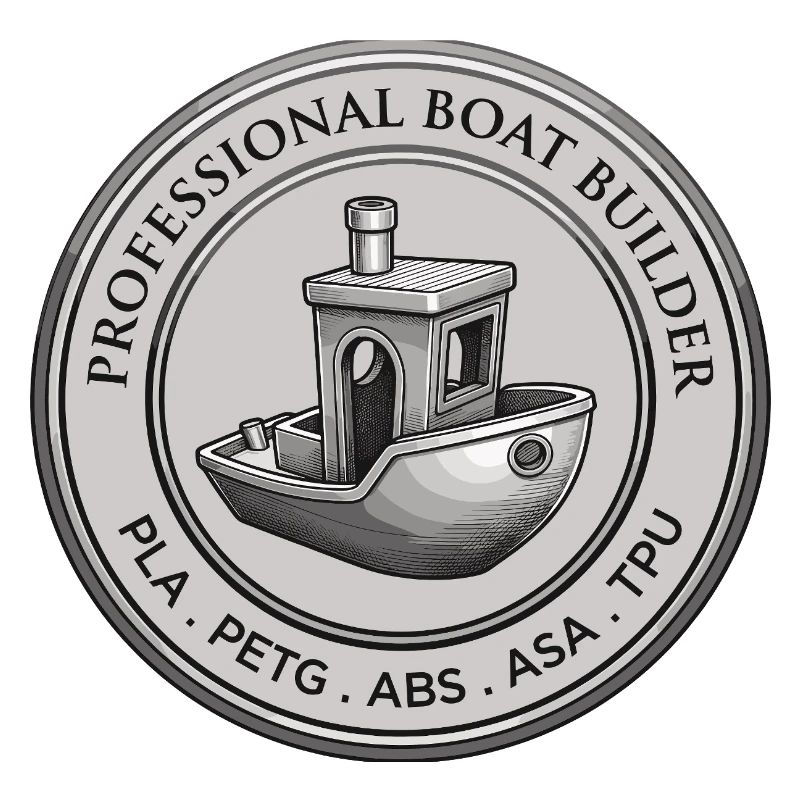 Constructeur professionnel de bateaux – Emblème d’impression 3D