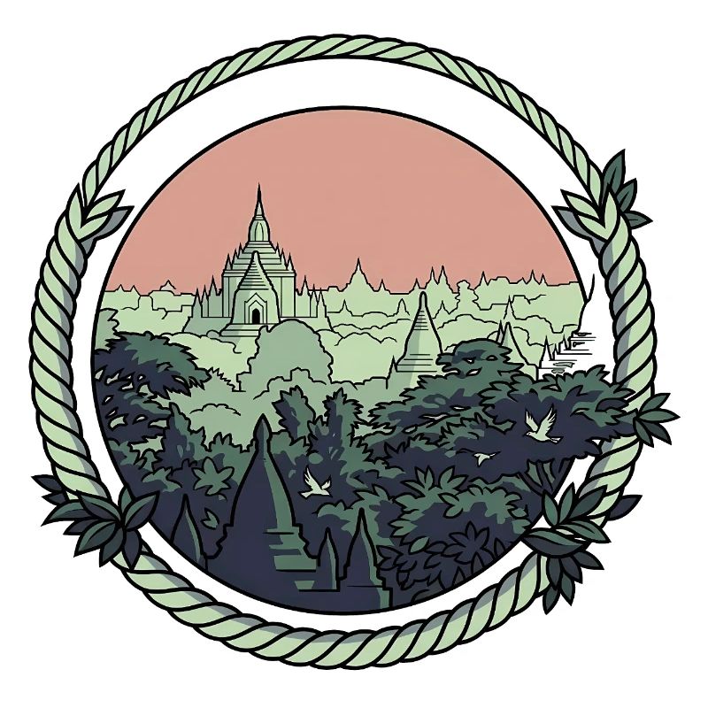 Pagode Comic-Style