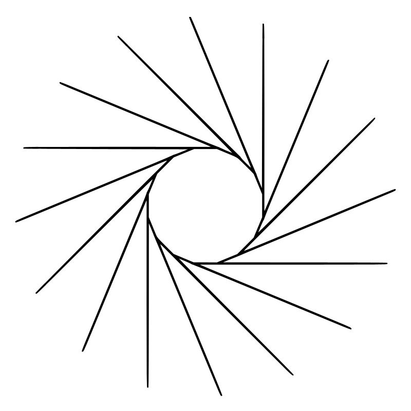 C’est une forme cool, comme un soleil.