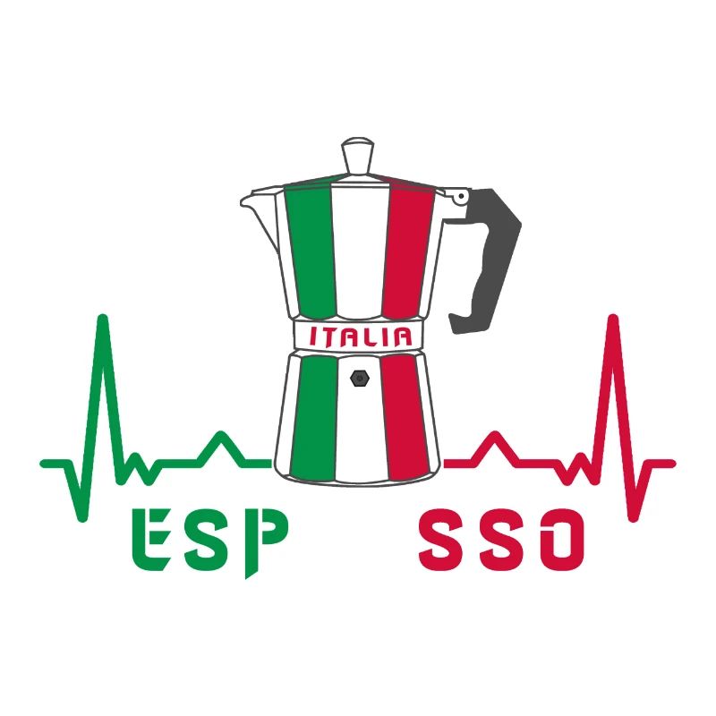 Herzfrequenz Espresso Design / Geschenkidee