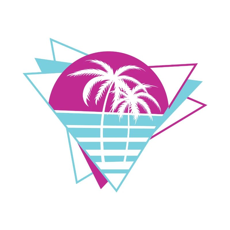 Palm Tree Retro 80s