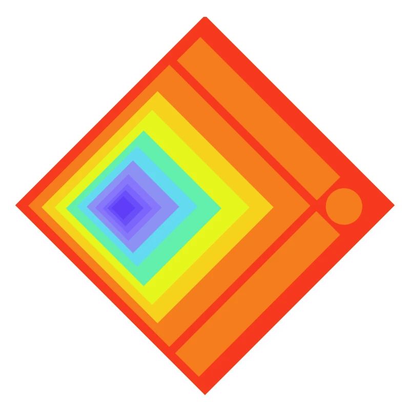 Geometric plays of colours and patterns