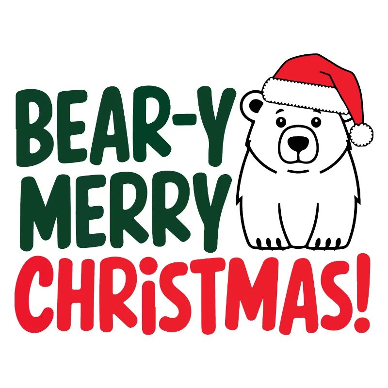 Conception de Noël Ours Festif