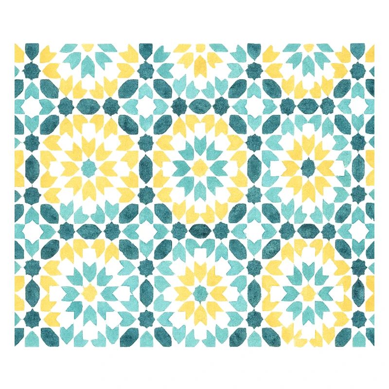Persian Tile Pattern – Blue & Gold
