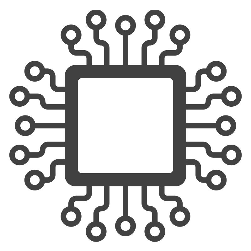 Microchip Circuit Icon Logo