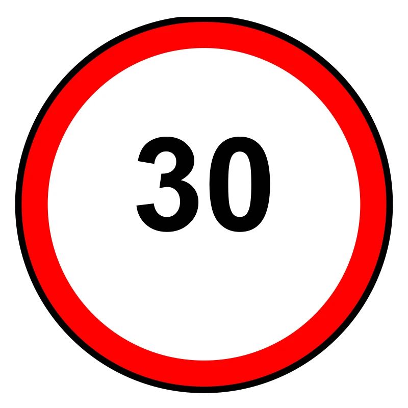 Tempo 30 Sign Pattern
