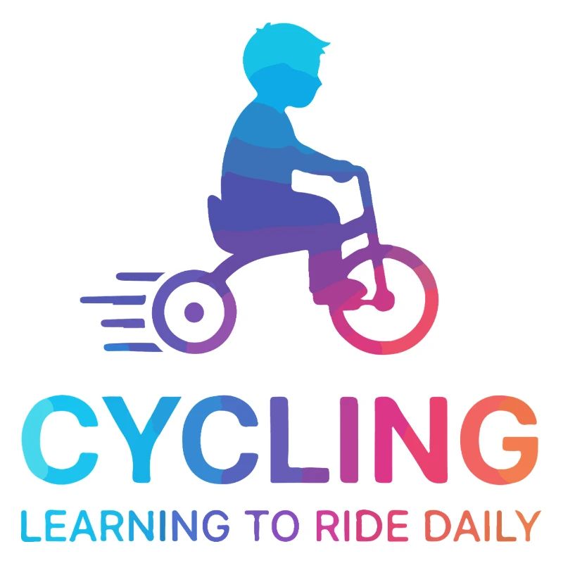 Kind-Kind-Radfahrer-Lernender