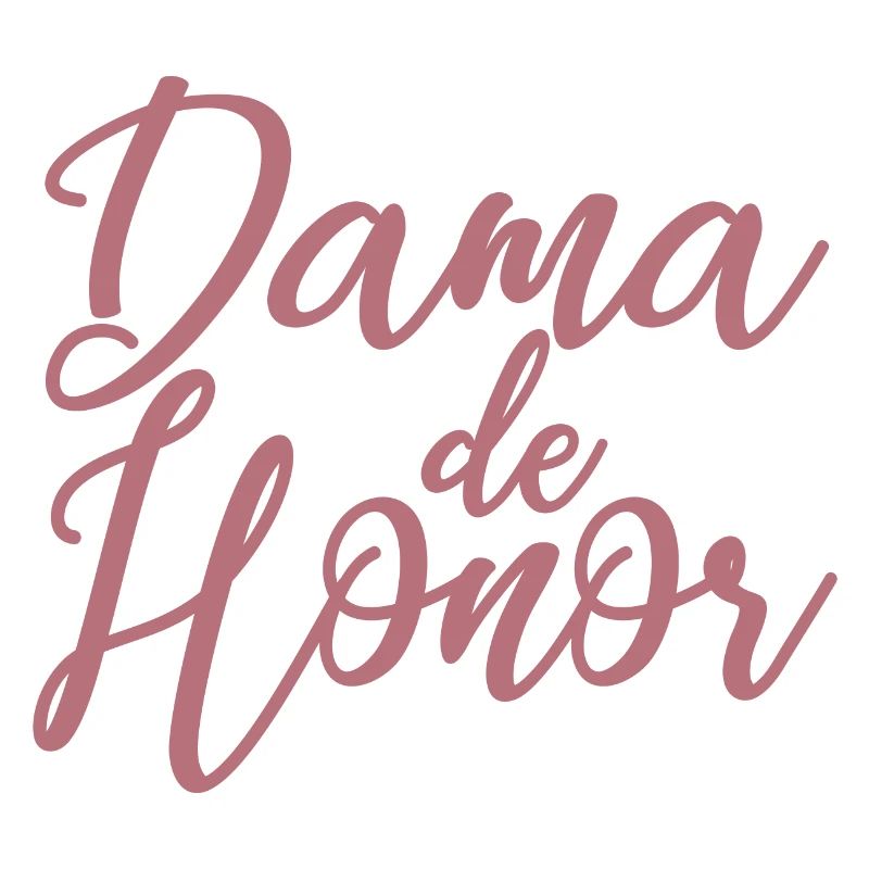 Dama de Honor Bridesmaid Team Bride Wedding Gift