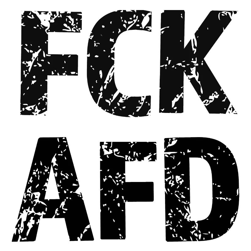 FCK AFD Bold Text Graphic