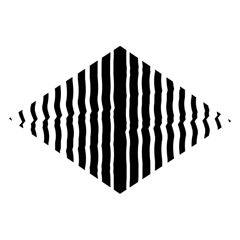 Rhombus shape line pattern many strokes