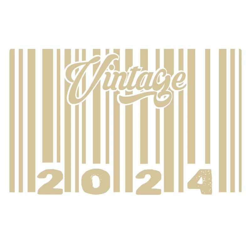 vintage 2024 Barcode 2024: Year 2025.