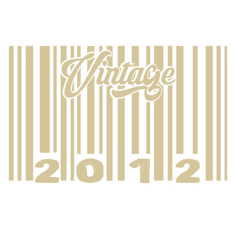 vintage 2012 Code barre 2012: Année 2025.