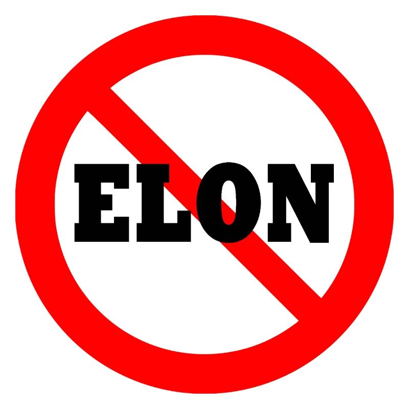 Anti Elon Round NO Bumper