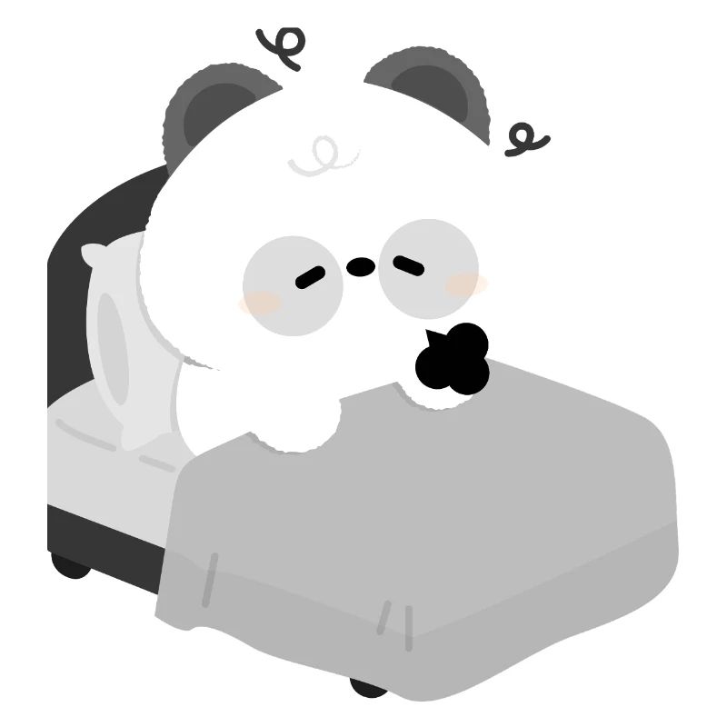 Tired Panda Bed