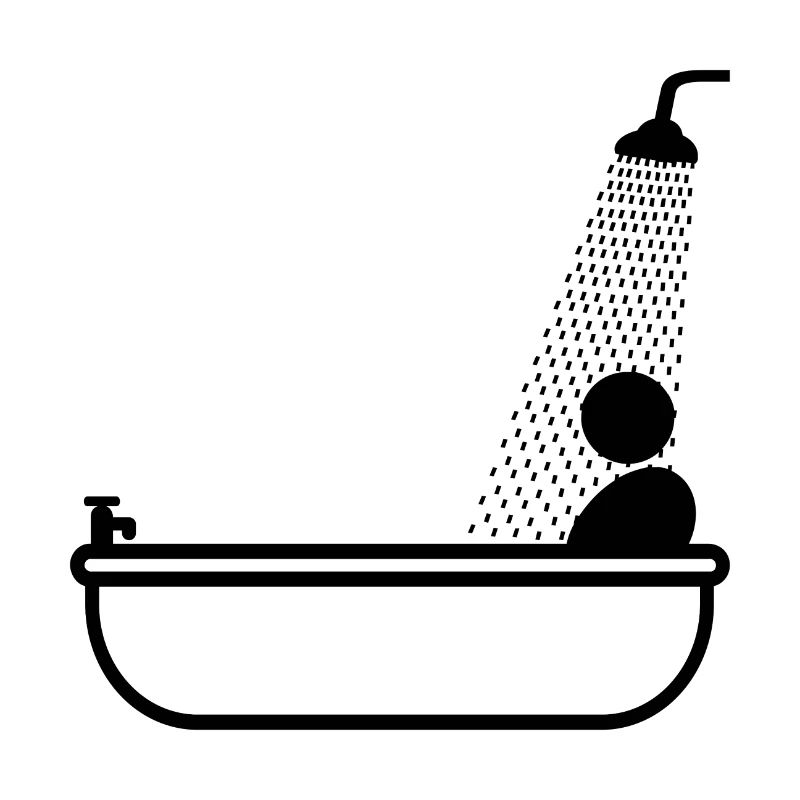 bathing - showering