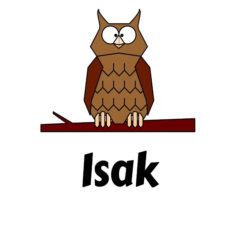 Kinder Schule Geboren Eule Motiv Isak