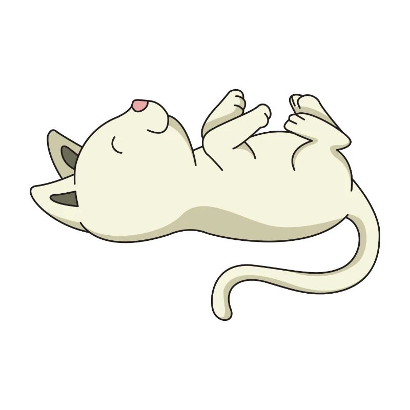 Sleeping kitten gift pet