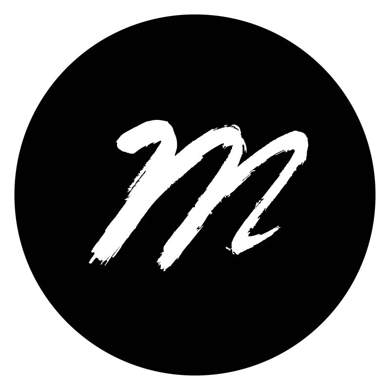 m dans un noir de cercle