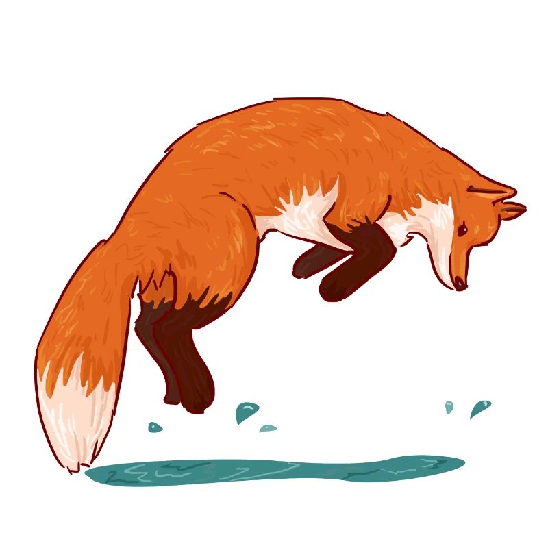 Springender Fuchs