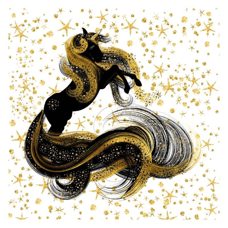Licorne dorée