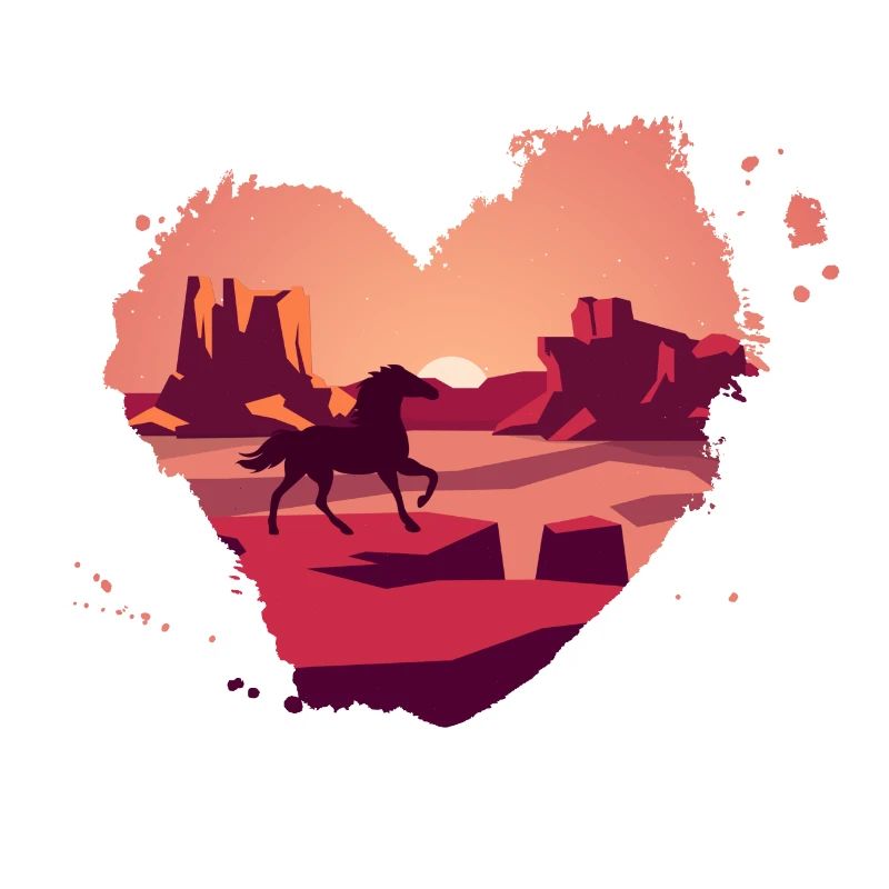 Cheval dans les montagnes Rocheuses