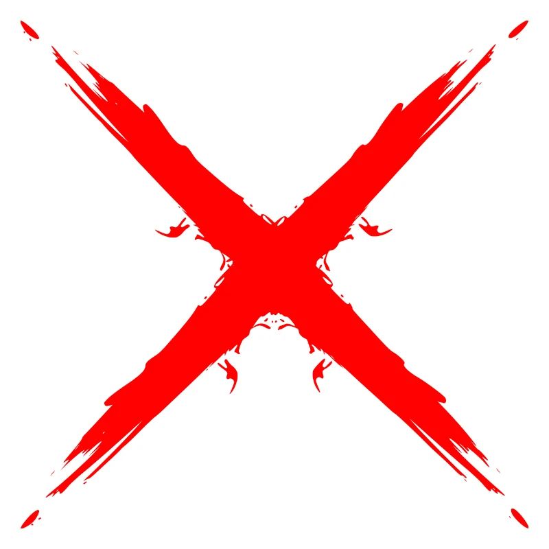 Cross design vector shape red