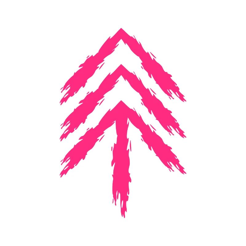Flèche vers le haut rose