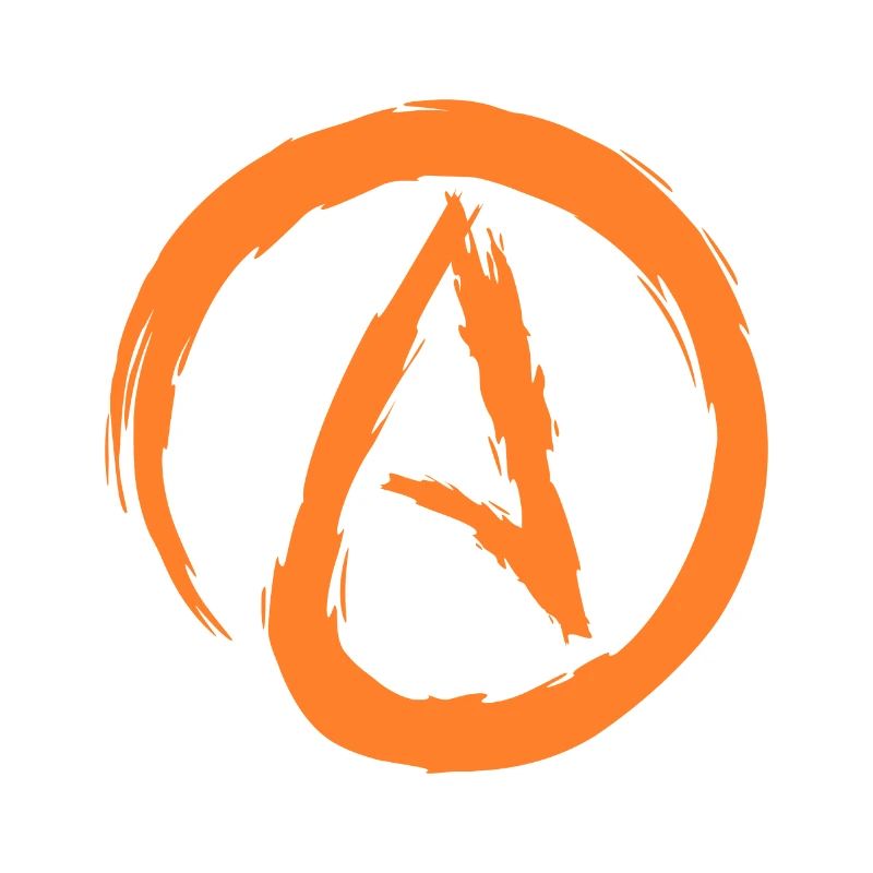 Atheismus Symbol Atheist Darwin Evolution Geschenk