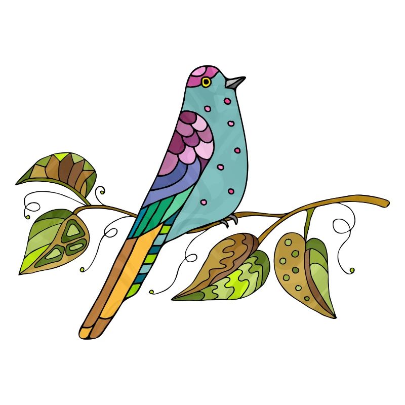Bunter Vogel