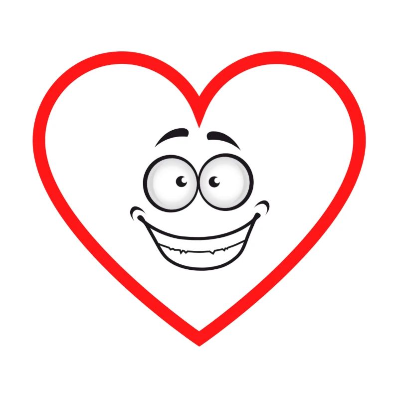 expectant heart comicstyle sticker sticker