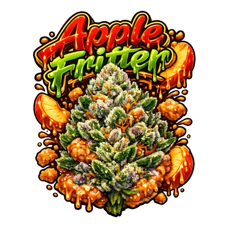 Apfelfritter-Graffiti-Kunstdruck