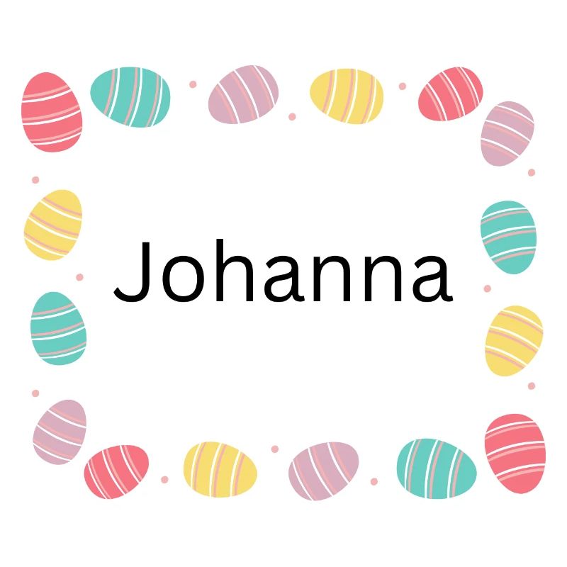 Pastel Egg Frame Pattern Johanna