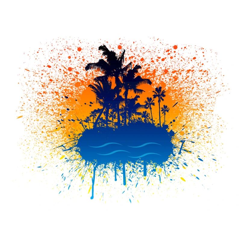Graffiti-Insel