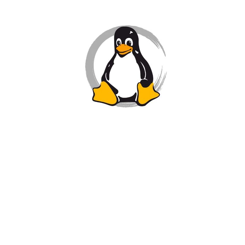 Pc computer Penguin nerd geek Programmer Admin