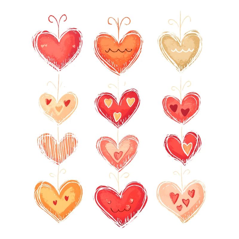 Herzmuster Valentinstag Herz Muster Geschenk