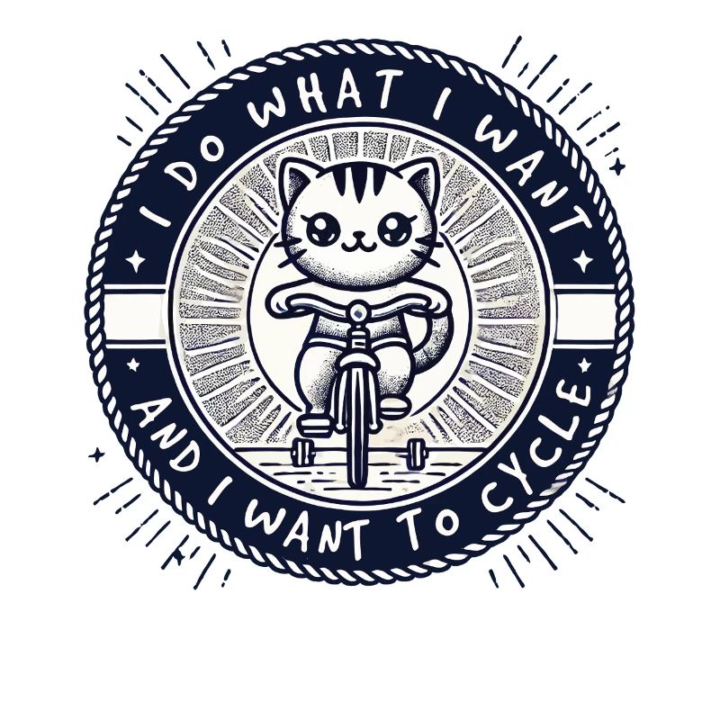 Chats Bicycle Design avec un dicton pour les esprits libres