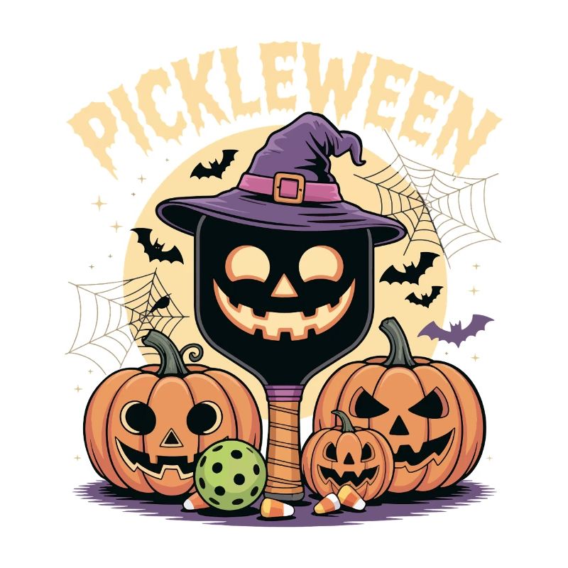 Pickleween Pickleball Player Spooky Halloween