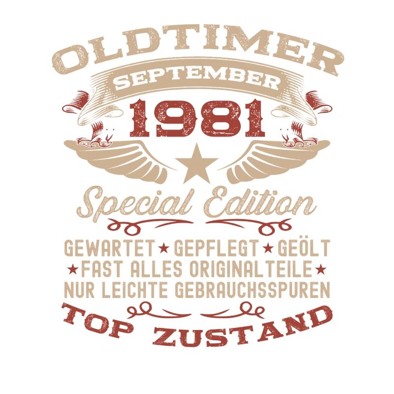 44. Geburtstag Geschenk Oldtimer September 1981